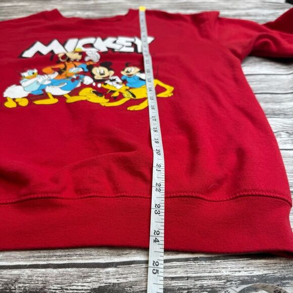 Disney Micky and Friends Women's Red Pullover Sweatshirt M Med Medium 7-9 Crew - Picture 10 of 13